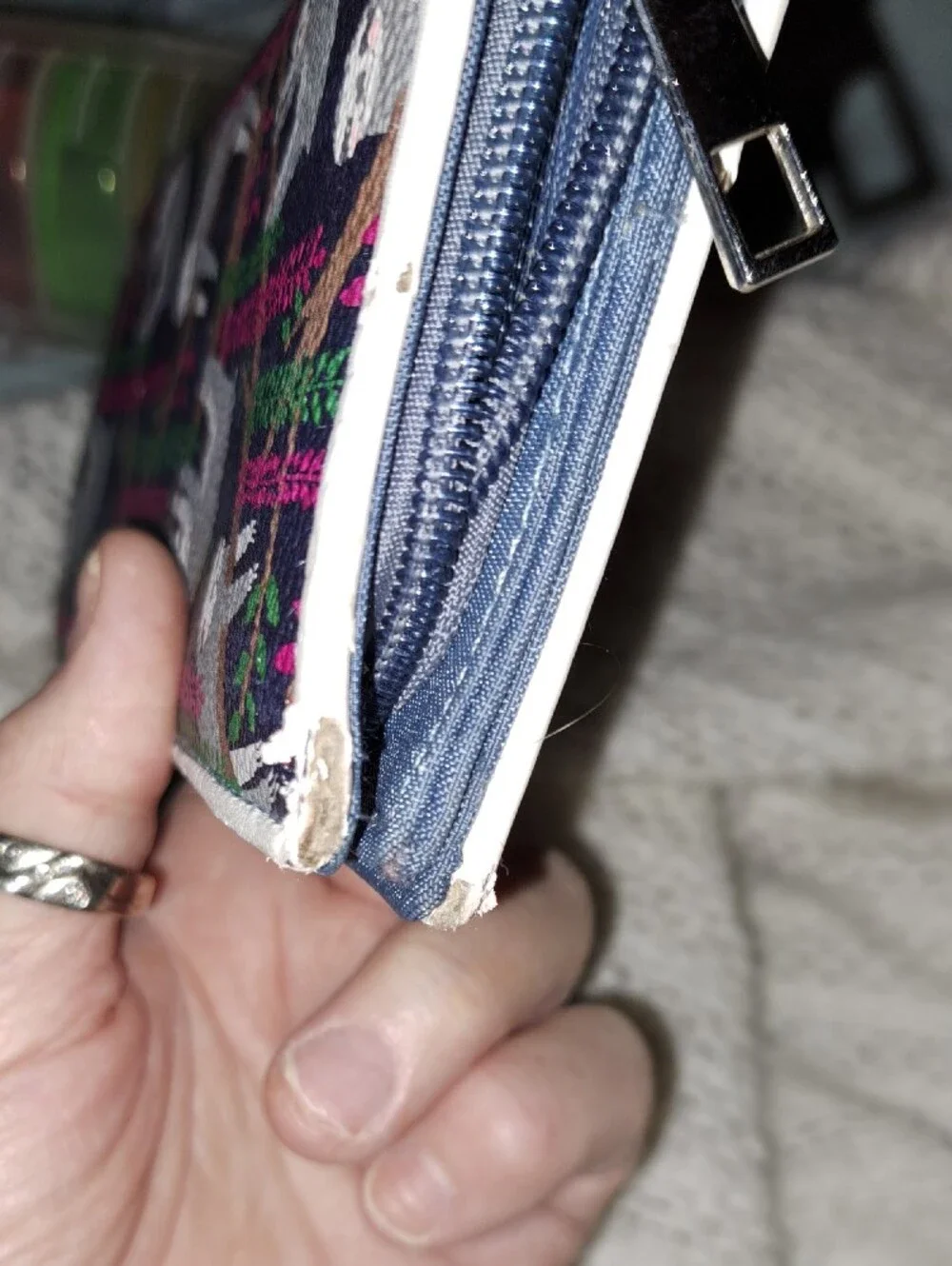 Kids Sloth Wallet - Navy with Gray Sloths